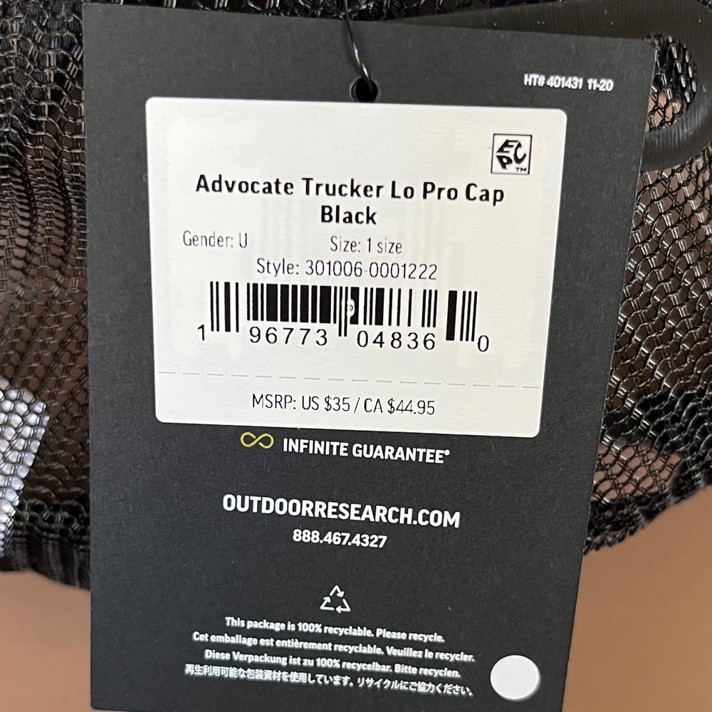 Outdoor Research Advocate Lo Pro Trucker Hat - Picture 3 of 3